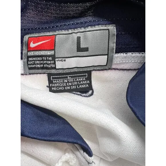 Vtg 90s White Nike USA Olympic Hockey Jersey Sz Large Great Condition - Picture 8 of 8